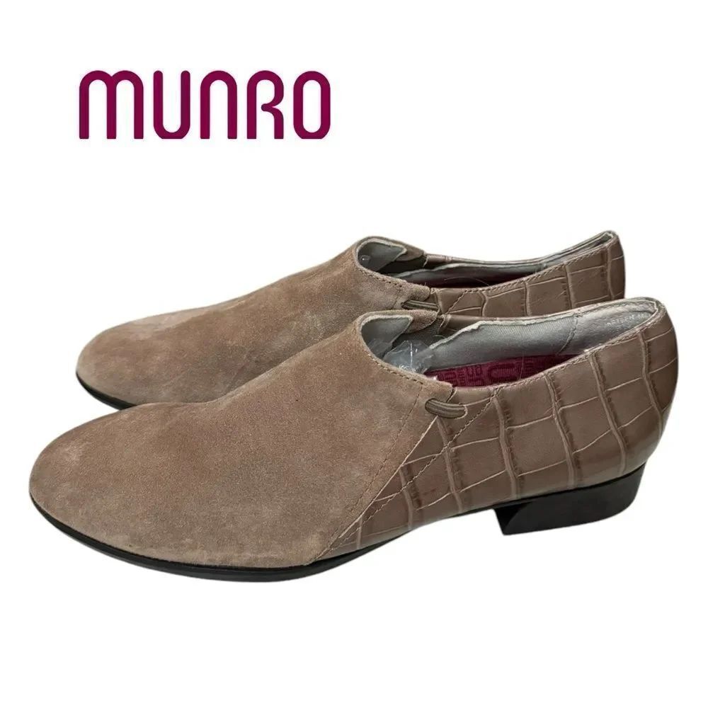 MUNRO Marteen Women's Suede Leather Slip-on Loafers 8.5 8.5N